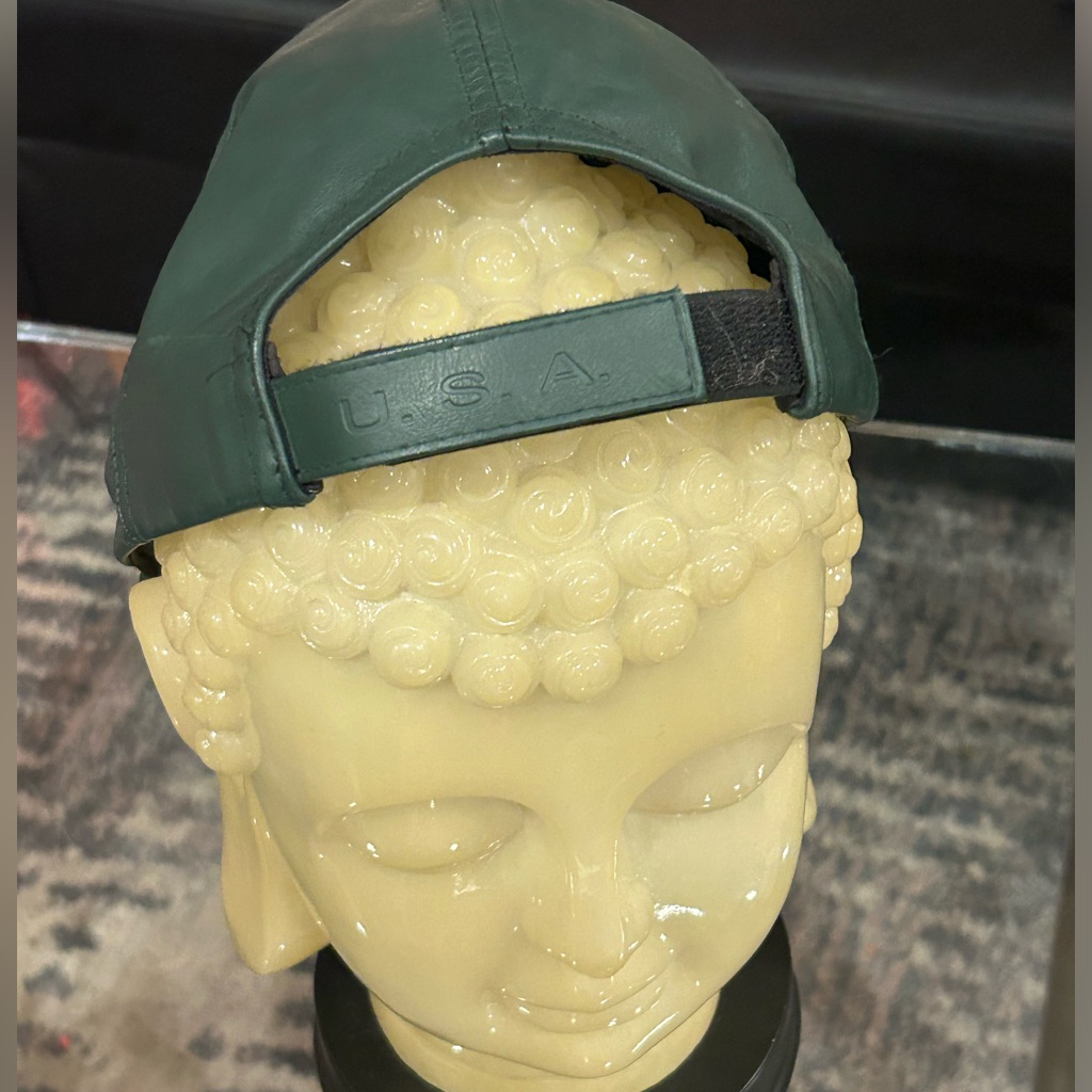 Vintage Leather Baseball Cap Rare